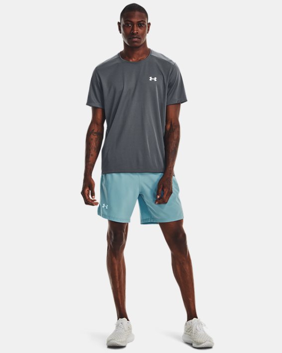 Men's UA Launch Run 7" Shorts in Blue image number 2